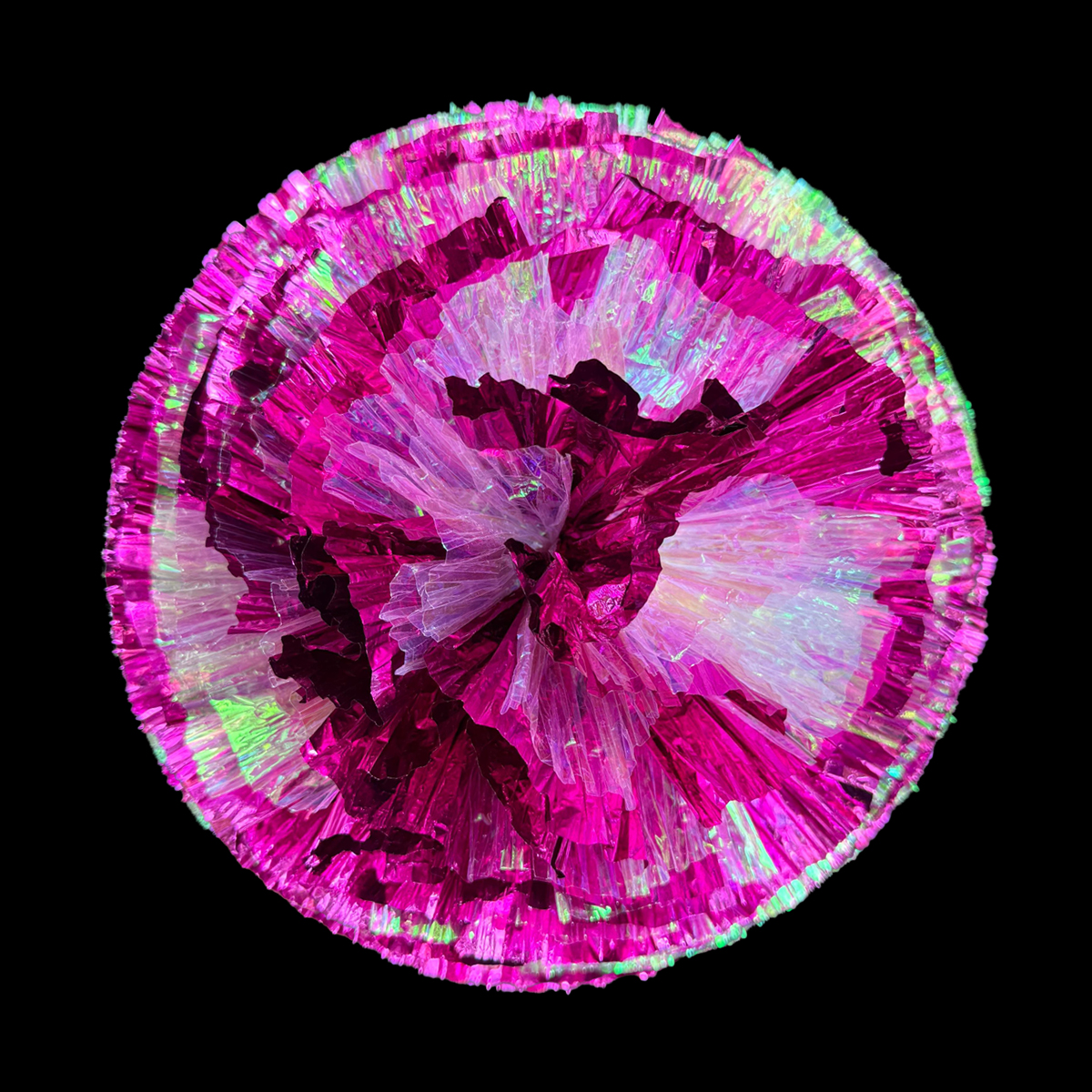 102-Fluffy All Metallic - Candy Mix (Pink + All Iridescent)